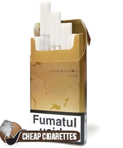 Davidoff Gold Super Slims cigarettes, 20-stick hinge-lid box, front view