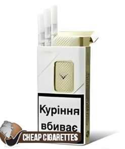 Davidoff Up White Slims cigarettes, 20-stick flip-top box, front view