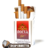 Doina Classic Red King Size cigarettes, 20-stick hinge-lid box, single pack front view