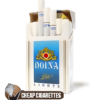 Doina Lights Red King Size cigarettes, 20-stick hinge-lid box, front view