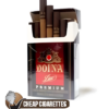 Doina Premium Red King Size cigarettes, 20-stick hinge-lid box, single pack front view