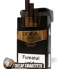Doina Premium Gold King Size cigarettes, 20-stick hinge-lid box, front view