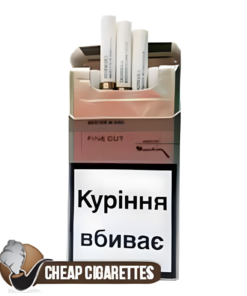 Dunhill Fine Cut Master Blend Gold King Size cigarettes, 20-stick flip-top box, front view