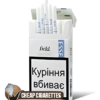 Esse Field Super Slims cigarettes, carton of 10 packs of 20, flip-top box, front view