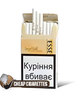 Esse Special Gold Super Slims cigarettes, 20-stick hinge-lid box, front view