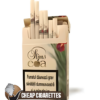 Eva Menthol Silver Super Slims cigarettes, 20-stick flip-top box, front view