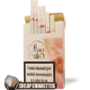 Eva Rose Super Slims cigarettes, 20-stick flip-top box, front view