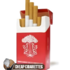 Fluiera Red King Size cigarettes, 20-stick flip-top pack, front view