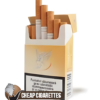 Gauloises Blondes Cream King Size cigarettes, 20-stick hinge-lid box, front view