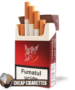 Gauloises Blondes Red King Size cigarettes, 20-stick flip-top box, single pack front view
