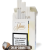 Karelia Crem Color White Slims cigarettes, 20-stick box, front view
