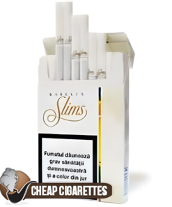 Karelia Crem Color White Slims cigarettes, 20-stick box, front view