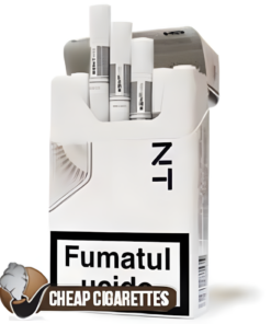 Kent HD Infinia (White 1) King Size cigarettes, 20-stick hinge-lid box, front view