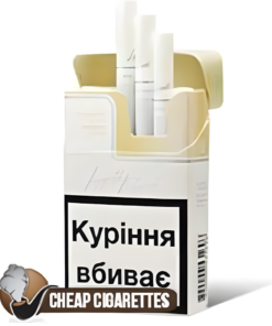 LD White King Size cigarettes, 20-stick hinge-lid box, single pack front view