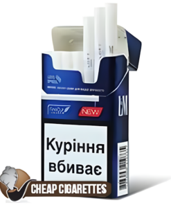 L&M Loft Night Blue Compact cigarettes, 20-stick box, single pack front view