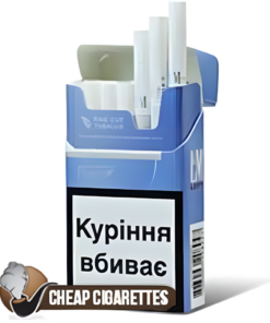 L&M Loft Sea Blue Compact cigarettes, 20-stick box, front view