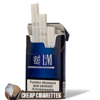 L&M Motion Blue Compact cigarettes, 20-stick hinge-lid box, front view