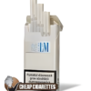 L&M Marine Blue Slims cigarettes, 20-stick box pack, front of a single pack