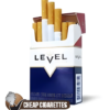 Level Full Flavor King Size cigarettes, 20-stick flip-top pack, front view