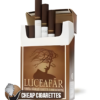 Luceafar Red King Size cigarettes, 20-stick flip-top hard pack, front view