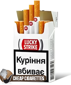 Lucky Strike Original Silver King Size cigarettes, 20-stick hinge-lid box, front of pack