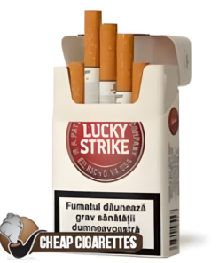 Lucky Strike Premium Red King Size cigarettes, 20-stick hinge-lid box, front view