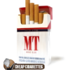 MT Red King Size cigarettes, 20-stick flip-top box, single pack front view