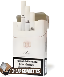 Marengo Piano White King Size cigarettes, 20-stick hinge-lid box, front view