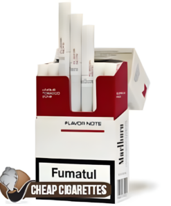 Marlboro Flavor Note King Size cigarettes, 20-stick hinge-lid box, front view