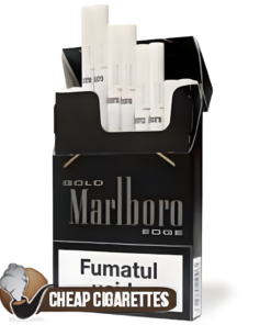 Marlboro Gold Edge Slims cigarettes, 20-stick flip-top box, front view