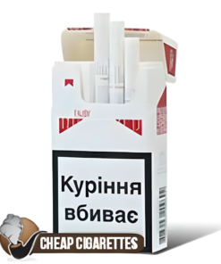 Marlboro Red Touch King Size cigarettes, 20-stick hinge-lid box, front view