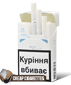 Marlboro Silver King Size cigarettes, 20-stick hinge-lid box, front view