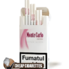 Monte Carlo Fantasy Super Slims cigarettes, 20-stick hinge-lid box, single pack front view