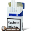 More Blue King Size cigarettes, 20-stick hinge-lid box, front view