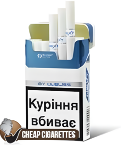 Next Azure White King Size cigarettes, 20-stick box, front view
