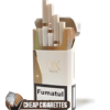 OK Nano White Compact cigarettes, 20-stick hinge-lid box, front view