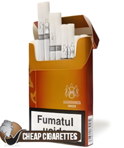 Pall Mall Nanokings Amber White Slims cigarettes, 20-stick hinge-lid box, front view