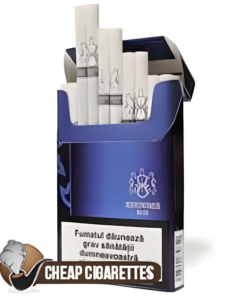 Pall Mall Nanokings Blue Slims cigarettes, 20-stick flip-top box, front view