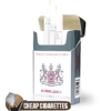 Pall Mall Silver King Size cigarettes, 20-stick hinge-lid box, single pack front view