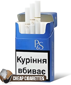 Parker & Simpson Blue King Size cigarettes, 20-stick box, front of the pack