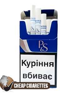 Parker & Simpson Blue Compact cigarettes, 20-stick sliding box, single pack front view