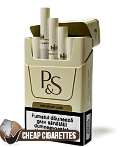 Parker & Simpson White King Size cigarettes, 20-stick box, single pack front view