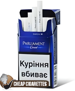 Parliament Carat Sapphire Compact cigarettes, carton of 10 packs of 20, front view