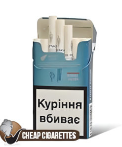 Philip Morris Novel Silver Compact cigarettes, 20-stick box, front view