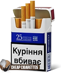 President XL Classic Stars Edition King Size cigarettes, 25-stick flip-top box, front view