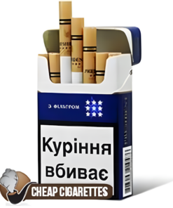 President Power Line Blue King Size cigarettes, 20-stick flip-top box, front view