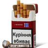 President Power Line Red King Size cigarettes, 20-stick hinge-lid box, front view