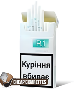 R1 Fresh Super Slims cigarettes, 20-stick flip-top box, front view