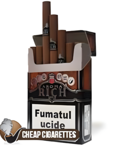 Aroma Rich Apple King Size cigarettes, 20-stick flip-top box, front view