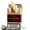 Richmond Cherry Gold King Size cigarettes, 20-stick hinge-lid box, front view